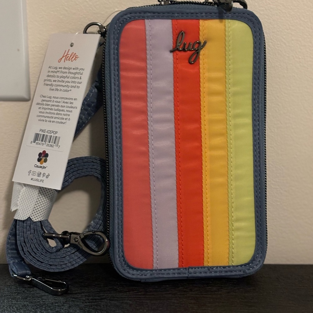 NWT Lug PIKE Crossbody Limited Edition Icepop Blue Margarita Watermelon Banana